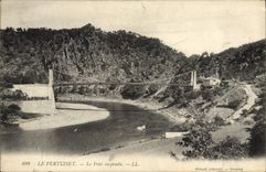 VINTAGE POSTCARD Pertuiset the Supendu Bridge