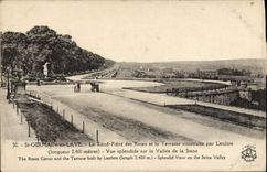 VINTAGE POSTCARD German St in Bush hammer the Round Not of the Roses and the terrace built by Lenotre