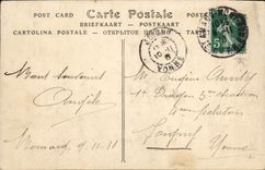 VINTAGE POSTCARD Castle of Meillant dining room