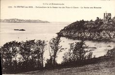 CPA St Servan sur Mer Embouchure de la Rance Vue Des Fours a Chaux La Roche aux mouettes