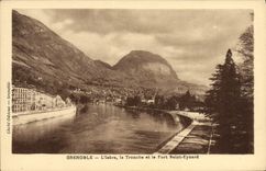 POSTAL Grenoble Isere de la VENDIMIA la taza y el Eynard fuerte Saint