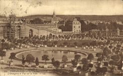 VINTAGE POSTCARD Versailles the Castle the Orangery and sight on the city