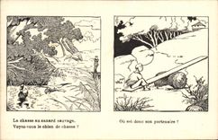 CPA La Chasse au Canard Sauvage Chien de chasse