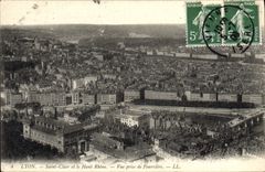 CPA Lyon Saint Clair et le Haut Rhone Vue prise de Fourviere