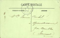 VINTAGE POSTCARD Saint Quentin the Monument of 1557 and the town hall