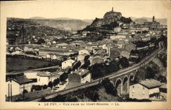 VINTAGE POSTCARD Puy Seen from Of the Ronzon Mount