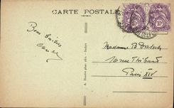 VINTAGE POSTCARD Belfort Seen Of Tours of Saint Christophe