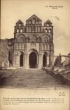 VINTAGE POSTCARD principal Frontage of the cathedral of Puy