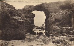 CPA St Palais Sur Mer Le Pont Du Diable