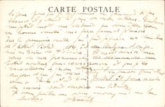 Jardines artísticos de Lyon de la POSTAL de la VENDIMIA del lugar de Carnot y de la estación de tren de Perrache