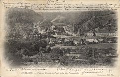 VINTAGE POSTCARD Avallon Seen On Cousin the Bridge Taken Of the Walks