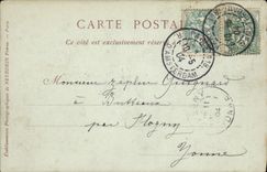 VINTAGE POSTCARD Avallon Seen On Cousin the Bridge Taken Of the Walks