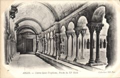 VINTAGE POSTCARD Arles Holy Cloister Trophism Porch Of 11th