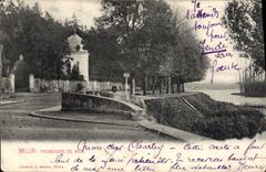 VINTAGE POSTCARD Melun Promenade Of Be worth