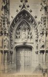 VINTAGE POSTCARD Amiens Porch De I' Eglise Saint Germain