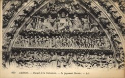 CPA Amiens Portail De La Cathedrale le Jugement Dernier