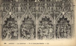 VINTAGE POSTCARD Amiens the Cathedral Life Of Saint Jean Baptist