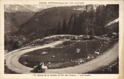 VINTAGE POSTCARD Picturesque Sites Of Savoy Road of Giettaz to the collar of Aravis laces