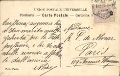 VINTAGE POSTCARD Merry Christmas Woman