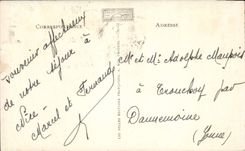 VINTAGE POSTCARD Villefranche the Squadron In Roads And the Mount Boron Boats