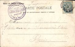 VINTAGE POSTCARD With the Foot Of the Balloon Of Alsace the Jump Of Trout