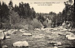 CPA Chambon Sur Lignon Les Bords Du Lignon
