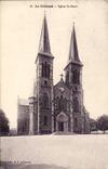 VINTAGE POSTCARD Creusot Church St Henri