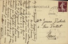 VINTAGE POSTCARD Dauphine Solid mass De Belledonne Path Of Pra Meadow of the oursiere