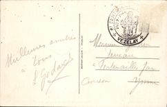 VINTAGE POSTCARD Vezelay Basilica Of the Overall picture Madeleine of the nave