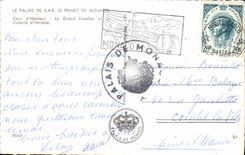 CPM Monaco Cour D'Honneur Le grand escalier et la galerie d'Hercule