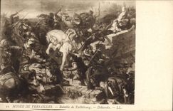 VINTAGE POSTCARD Musee Of Versailles Battles De Taillebourg Delacroix