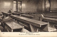 VINTAGE POSTCARD Morbelli Museum Of Luxembourg One feastday at the hospital of San Trioulzio