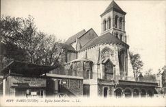 VINTAGE POSTCARD Paris Church Saint Pierre