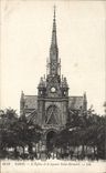 VINTAGE POSTCARD Paris the Church And the Holy Public garden Bernard