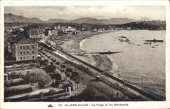 VINTAGE POSTCARD St Jean De Luz the Beach And Mountains