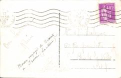 VINTAGE POSTCARD St Jean De Luz the Beach And Mountains