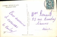 MODERN CARD Royat Large Hotels