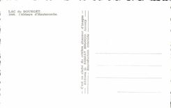 MODERN CARD Lake Of Le Bourget I' Abbaye D' Hautecombe