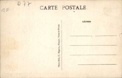 VINTAGE POSTCARD Tool bags In Brie the Large perron of the castle