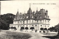 Alrededores de la POSTAL de la VENDIMIA de Chartres Spoir el castillo