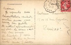 VINTAGE POSTCARD Saint Les Bains Honors Park De I' Etablissement the large oaks