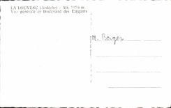 MODERN CARD Louvesc View And Boulevard Of the Elegant ones