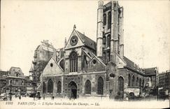 VINTAGE POSTCARD Paris the Church Saint Nicolas Of the Fields