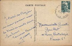 VINTAGE POSTCARD Beziers the Plate Of the Poets the large basin