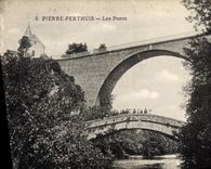 VINTAGE POSTCARD Pierre Perthuis Bridges