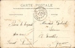 POSTAL Joux de la VENDIMIA la ciudad Gate De I' Eglise