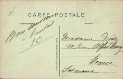 VINTAGE POSTCARD German St In Bush hammer Overall picture Of the Castle