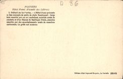 CPA Poitiers Hotel Fume Faculte des Lettres