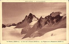 VINTAGE POSTCARD Our Alps Dauphine the Rake the Collar Of Girose the point of the Madeleine