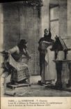CPA Paris La Sorbonne T Chartan Louis IX a l'abbaye de Royaumont etudie les mathematiques direction Vincent de Beauvais